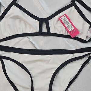 Xhilaration Black and White Bikini Set